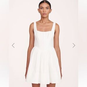 STAUD Landscape Dress White